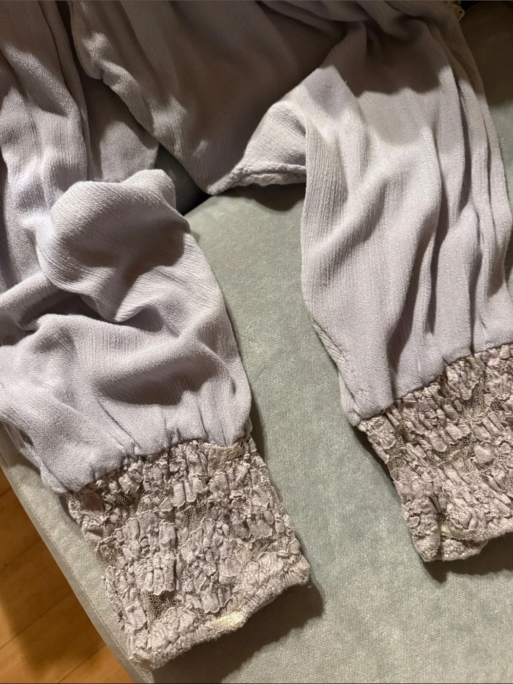 Free People Harem smocked lace pants